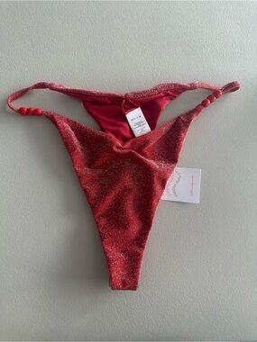 Sparkling Red dipping daisy’s Fiji bikini bottom